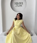 Daphne Elbise - Sarı - 2596