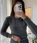 Emilie Taşlı Yumoş Kazak Antrasit