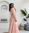 Flow Çiçekli Etekli Takım - 250474 - Turuncu