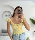 Gori Gipeli Bluz - Sarı - 106198