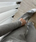 Gri Rengi Simli Hırkalı Takım
