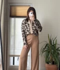 İSADORA Triko Likralı Pantolon Camel