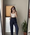 Jogger Modal Lastikli Pantalon - Lacivert