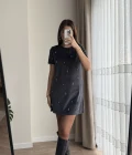 Kadife Antrasit Taşlı