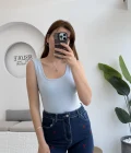 Kalın Askılı Oys Bebe Mavisi T-Shirt