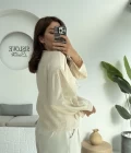 Kalp İşlemeli Pinterst Bluz - Taş - 1027