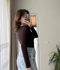Kayık Yaka Oys Body Acı Kahve