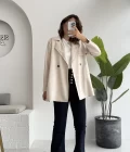 Kuşaklı Süet Trençkot - Taş