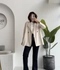 Kuşaklı Süet Trençkot - Taş