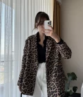 Leopar Blazer Ceket