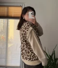 Leoparlı Süveter