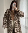 Leoparlı Uzun Hırka
