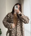 Leoparlı Uzun Hırka