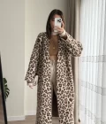 Leoparlı Uzun Hırka