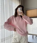 Liza Bisiklet Yaka Kazak Pembe