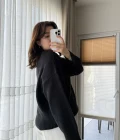 Liza Bisiklet Yaka Kazak Siyah
