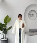 Manon Uzun Triko Hırka - Kırık Beyaz - Kod: 25504