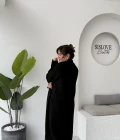Manon Uzun Triko Hırka - Siyah - Kod: 25504