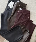 Mat Mumlu Deri Pantalon Kahve Tonları