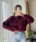 Neale Oversize Bordo Sweat