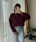 Neale Oversize Bordo Sweat