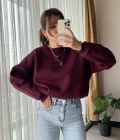 Neale Oversize Bordo Sweat