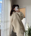 Nebraska Astarlı Peluş Krem Hırka Ceket