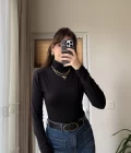 Nenni Boğazlı Body Siyah