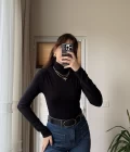 Nenni Boğazlı Body Siyah