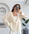 1032 - Nima Bağlama Detay Bluz - Taş