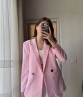 Astarlı Blazzer Ceket - Pembe