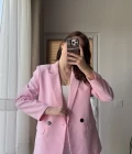 Astarlı Blazzer Ceket - Pembe