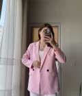 Astarlı Blazzer Ceket - Pembe