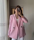 Astarlı Blazzer Ceket - Pembe