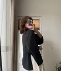 Önü Düğmeli Gömlek - Siyah