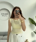 Oys Sıfır Kol Kayık Yaka Sarı