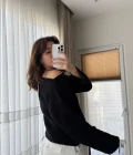 Puffy Kumaş Kayık Yaka Siyah