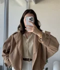 Rey Yarasa Kol Trençkot Camel