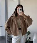 Rey Yarasa Kol Trençkot Camel