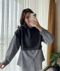 Scuba Gömlek Model Kapüşonlu Antrasit Sweatshirt