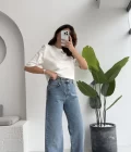 Sharon Mavi Yüksek Bel Denim Jean Pantolon - Kod: 1010
