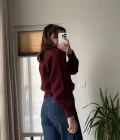 Sofia Düğmeli Triko Hırka Bordo