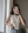 Triko Yanları Bağlamalı Bluz