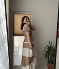 Vintage More Elbise Kahve Tonları