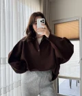 Vintage Oversize Kazak Acı Kahve