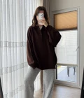 Vintage Oversize Kazak Acı Kahve