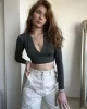 Bella Croptop Sırtı Açık