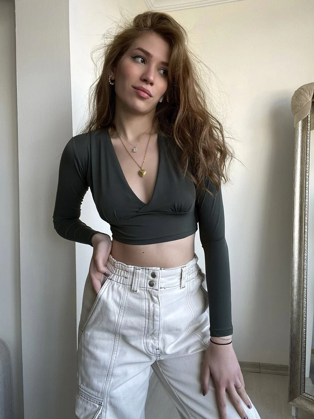 Bella Croptop Sırtı Açık