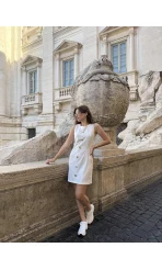 Dolce Aura Beyaz Elbise