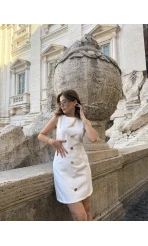 Dolce Aura Beyaz Elbise